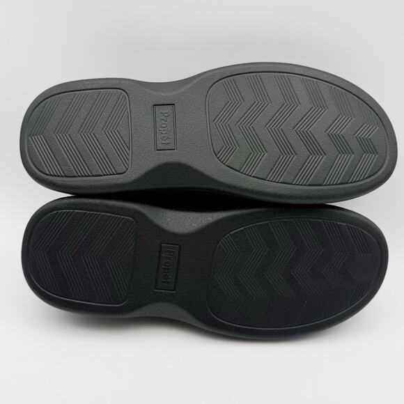 Propet Mens Coleman Slippers US 9.5 M EU 42.5 Black Suede NIB